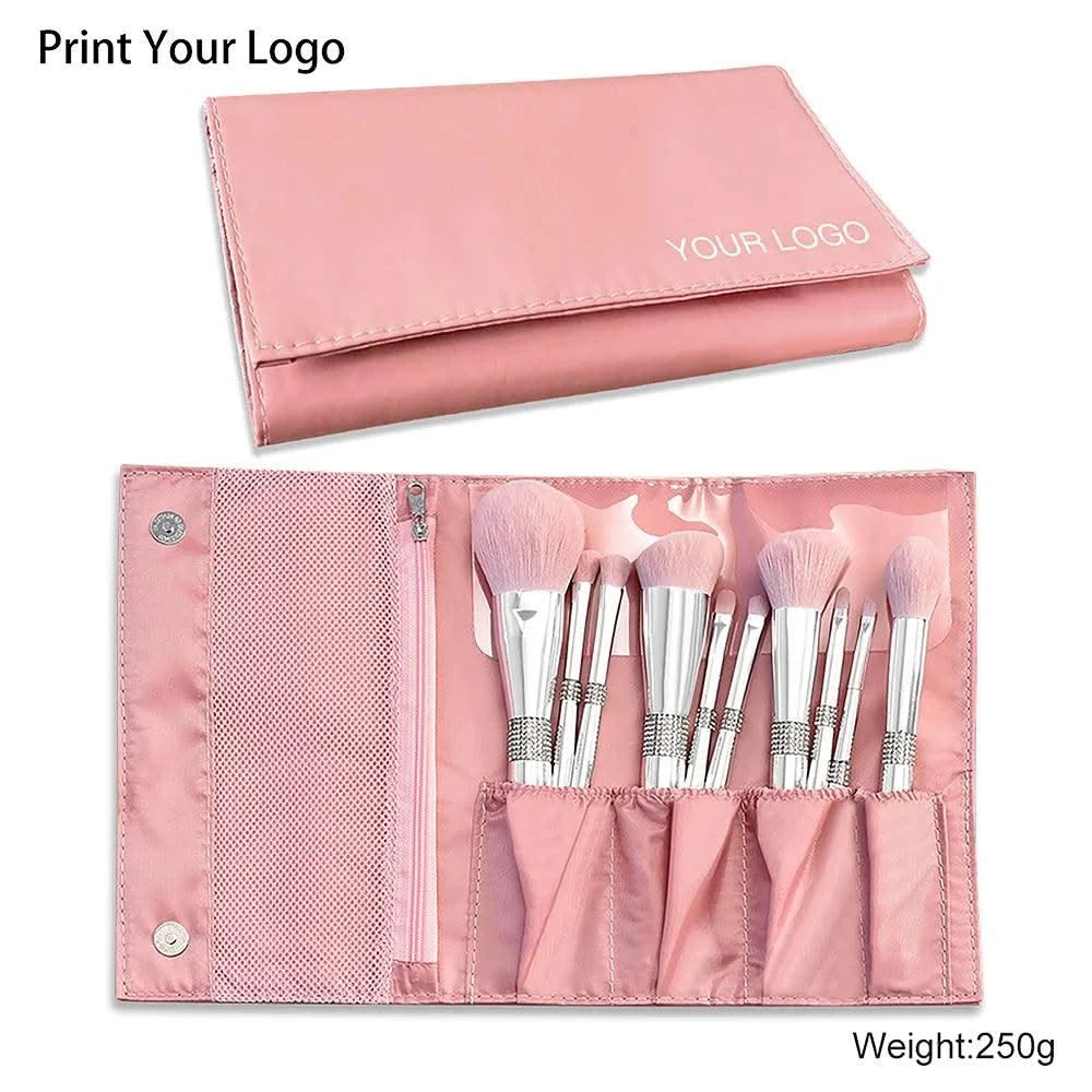 Makeup Brushes Set Private Label Pink Synthetic Hair Foundation Powder Contour Eyeshadow Make up Brushes