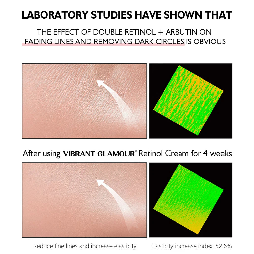 Retinol Face Serum Anti Aging Reduce Fine Lines Wrinkles Skin Lightening Cream Whitening Brightening Moisturizing Facial Serum