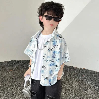 Resort Couple Look Parents and Children Summer Clothes Family Matching Holiday Clothing Mom Daughter Beach Dress Dad Son Shirts