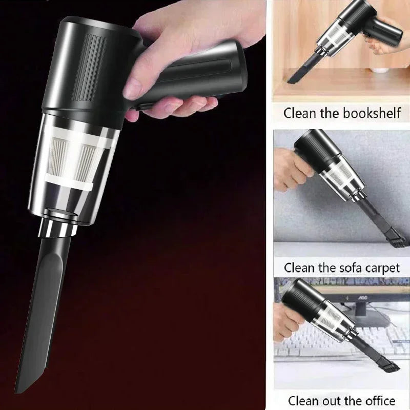 Portable Wireless Car Vacuum – Compact High-Suction Handheld with Blower Function for Easy Car & Small Space Cleaning