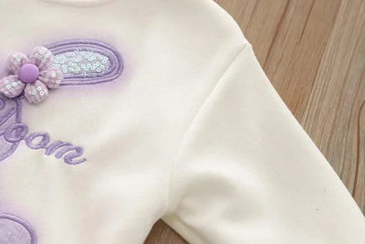 Cartoon Rabbit Long-Sleeved Sweater & Pants (Two-Piece) For Children |Girl's Clothes |Spring and Autumn