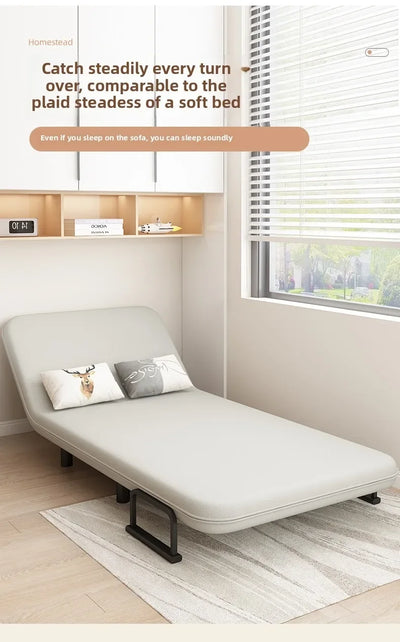 Sofa bed folding dual-purpose small apartment living room Internet celebrity telescopic bed single balcony