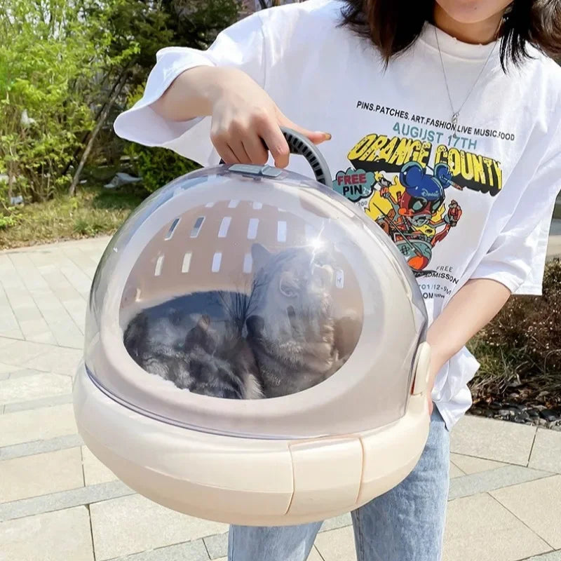 Pet Air Carrier Strong Bearing Capacity Travel Portable Car Space Capsule Small Cats Carriers Breathable Pet Products Supplies