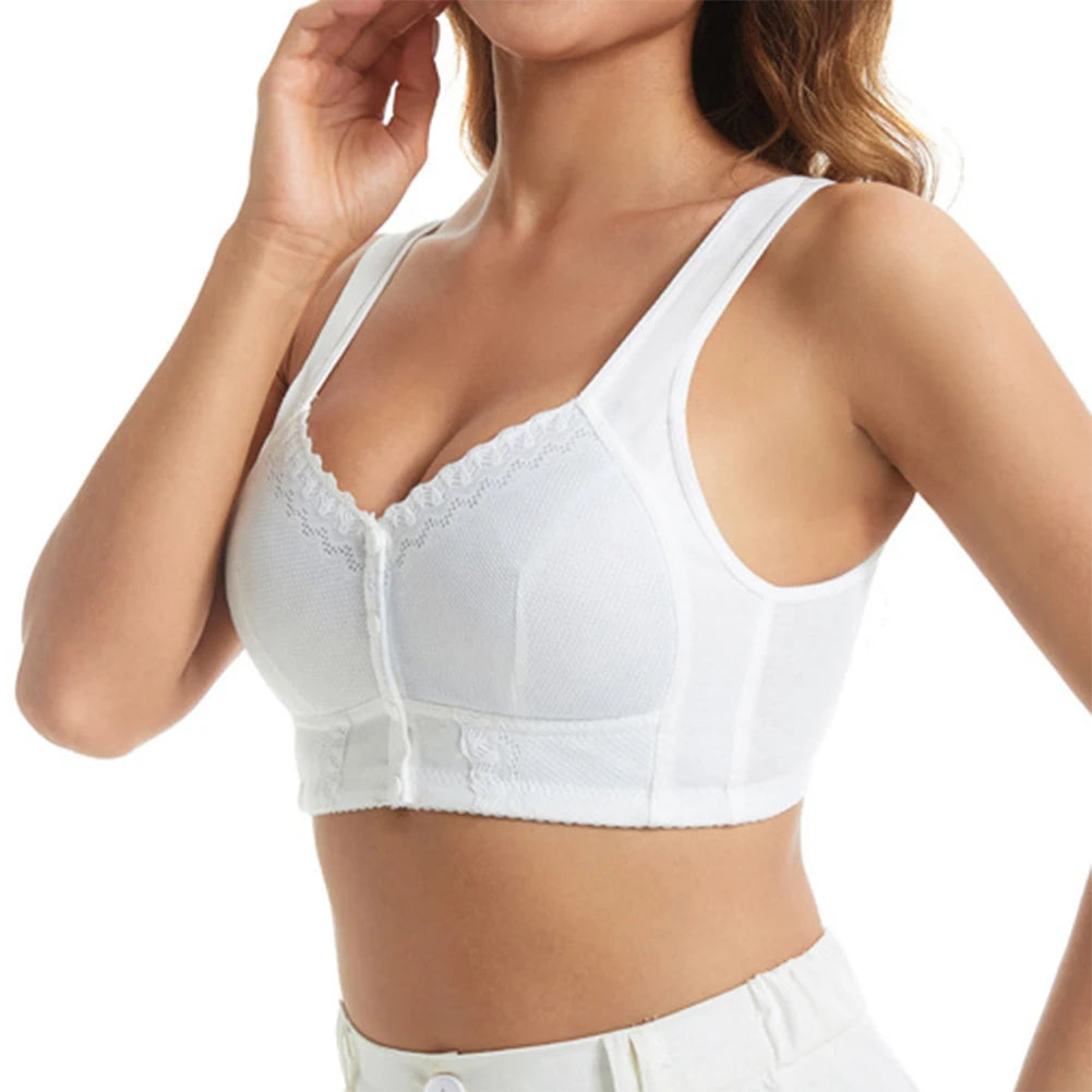 2024 New Breathable Bra Lingerie for Women Push Up Bra Front Button Seamless Lifting Tank Top Lingerie Vest Underwear Female Bra