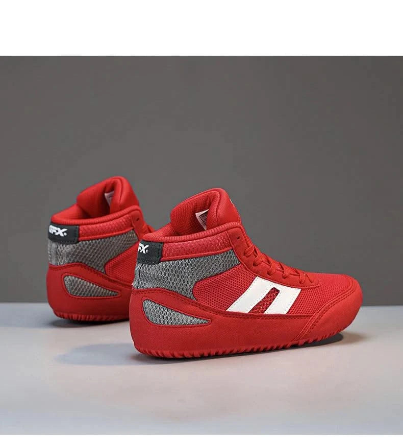 New Wrestling Shoe Fighting Boxing Wrestling Rubber Outsole Breathable Wear-resistant Shoes for Child Women Men Size 29-44