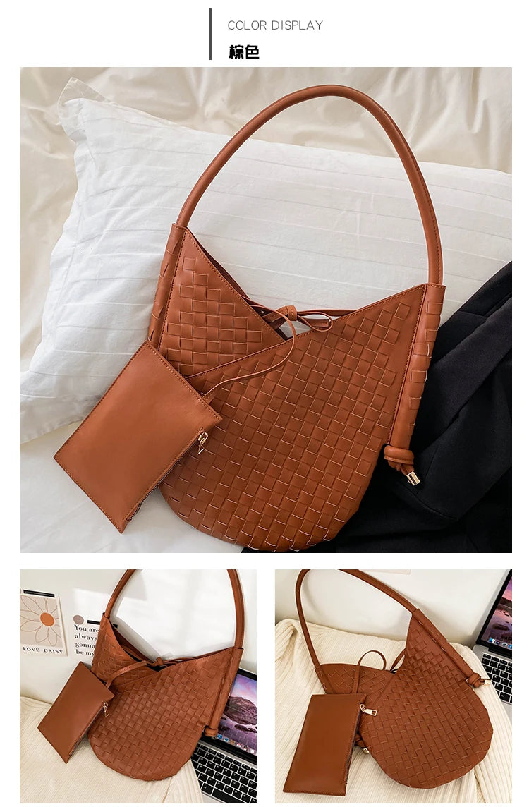 Famous Designer Women's Handbag With Convertible Shoulder Strap Leather Luxury Brand Elegant Spacious