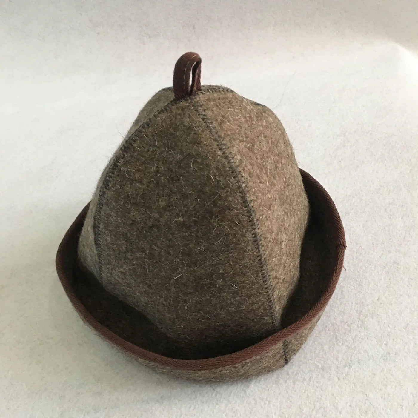 1x Sauna Hat 3mm Thick Anti Heat Headgear Banya Russian Style Wool Felt Shower Cap for Men Women Shower Bathing Accessories