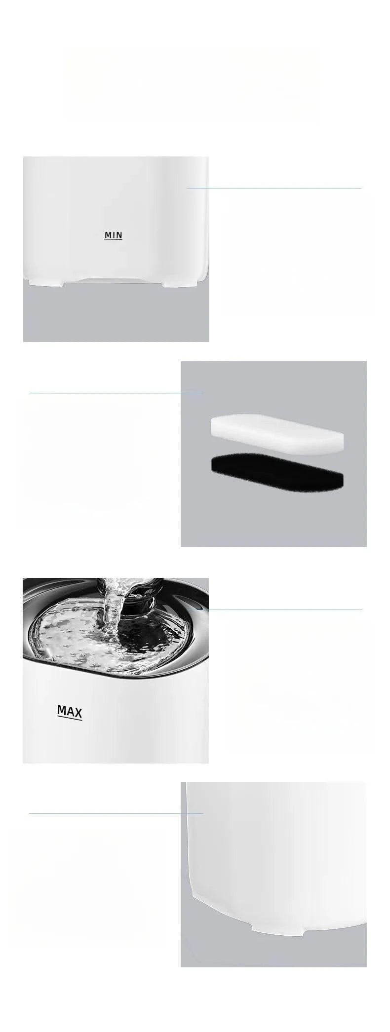 Pet water dispenser intelligent sensor cat water dispenser automatic circulation filtration water drinking  Australia Plug C004