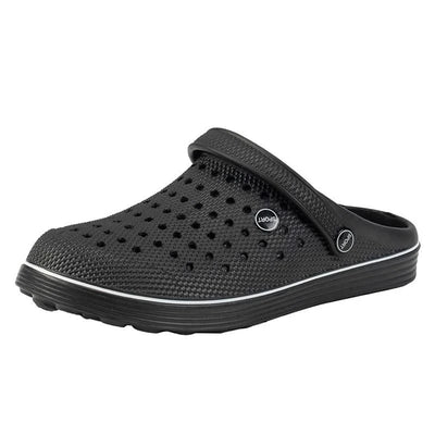 Men's Flat-Soled Clogs Are Breathable, Comfortable, Non-Slip, Wear-Resistant, Casual and Versatile, Daily Home Outing Work Shoes