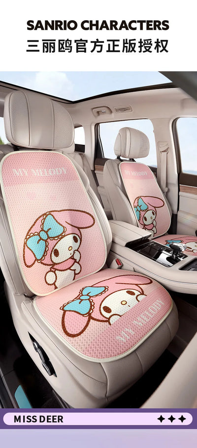 Sanrio Car Seat Cushion Car Cushion Protective Cushion Mesh Seat Cover Four Seasons Car Accessories Hello Kitty Car Accessories