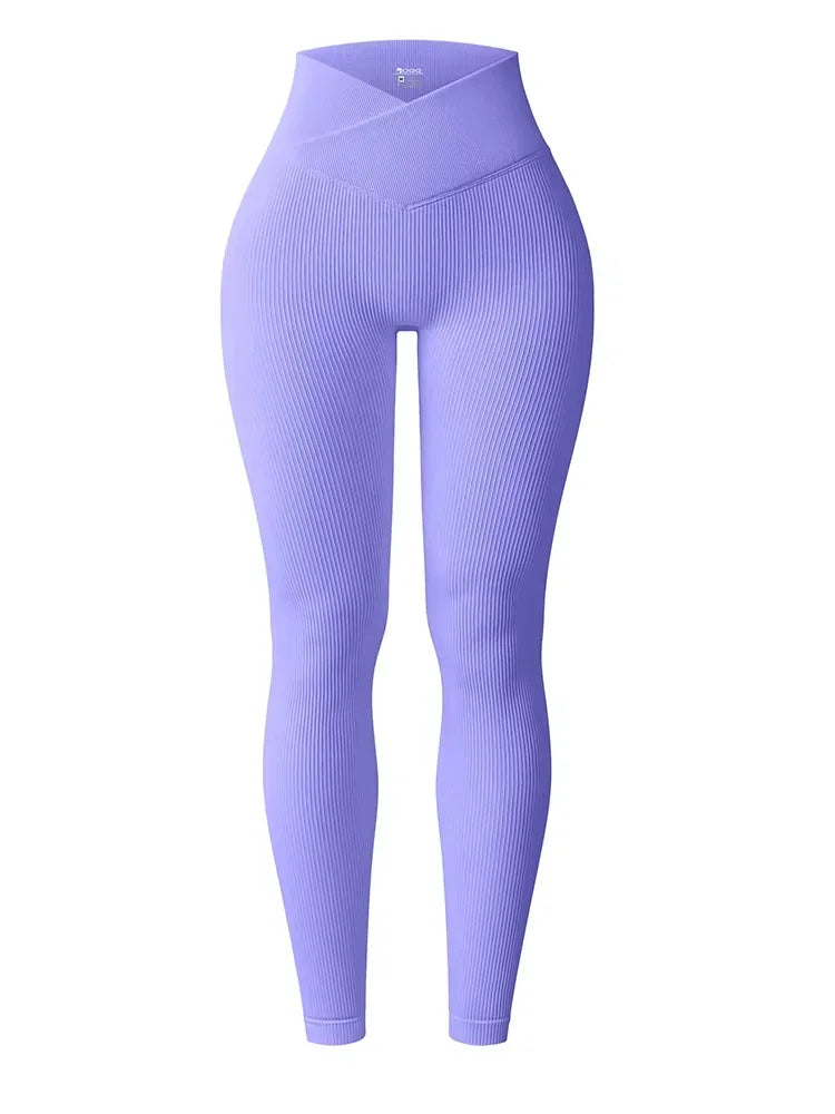 2025 New Knited Leggings Women Seamless Slim Tights Gym Trainning High Waist Hip Liftting High Elastic Yoga Fitness Pants