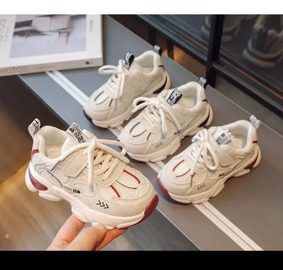 Shoes for Children Sneakers New Sports Kids Mesh Anti-slippery Sneakers Girls Vulcanized Girl Run Outdoor Training Shoes
