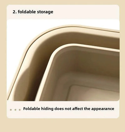garden  Multi functional hand-held basket storage box for picnic, outdoor camping, picnic basket set, folding water bucket