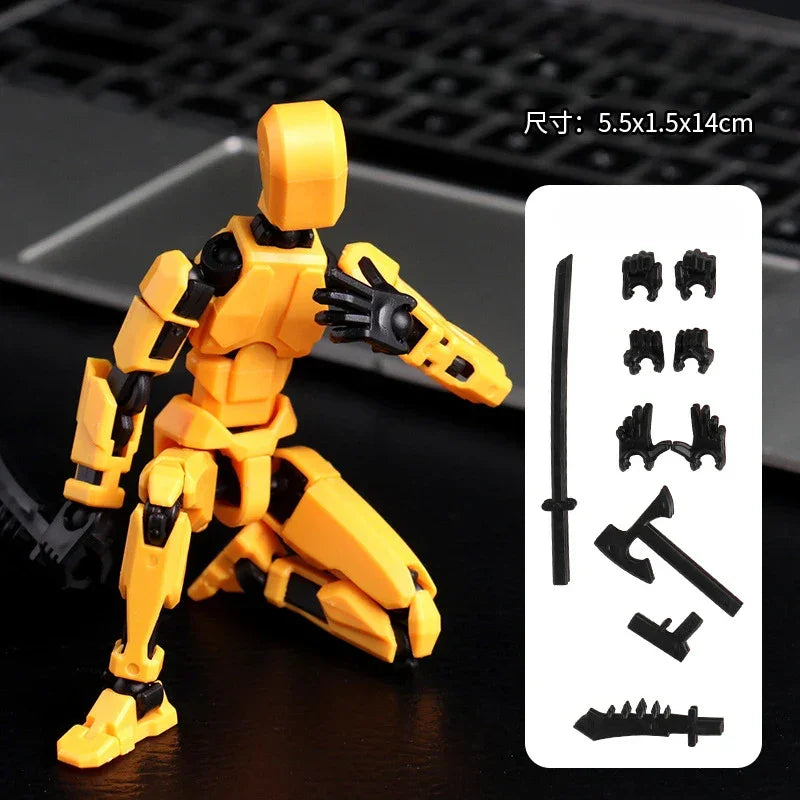 Multi-Jointed Movable Shapeshift Robot 2.0 3D Printed Mannequin Dummy 13 Action Figures Toys Kids Adults Parent-children Games