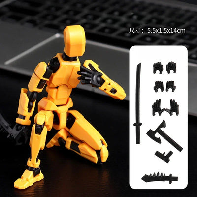 Multi-Jointed Movable Shapeshift Robot 2.0 3D Printed Mannequin Dummy 13 Action Figures Toys Kids Adults Parent-children Games