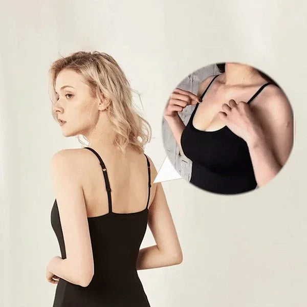 Higher Quality Solid Padded Bra Sexy Women Tops Camisole Top Women Vest Women Camisole with Built in Bra Cami Top Vest Tank Top
