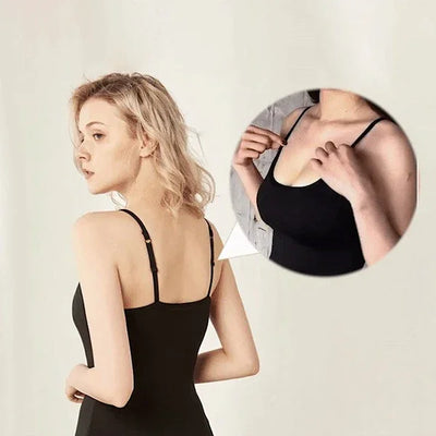 Higher Quality Solid Padded Bra Sexy Women Tops Camisole Top Women Vest Women Camisole with Built in Bra Cami Top Vest Tank Top