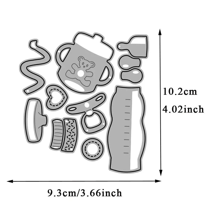 Baby Toys Metal Cutting Dies Diy Scrapbooking Photo Album Decorative Embossing Paper Card Crafts