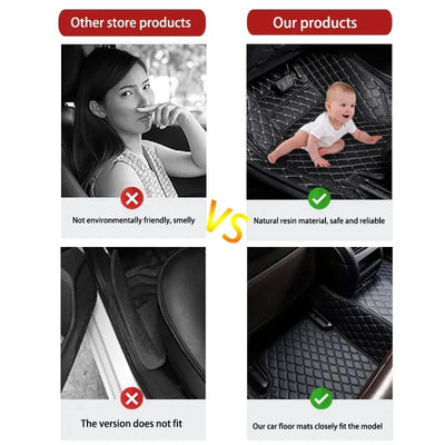 Car Mats For SEAT Alhambra MK2 7N VW VW Sharan 2011~2020 Pad Carpets Set Leather Mat Auto Floor Rugs Car Accessories
