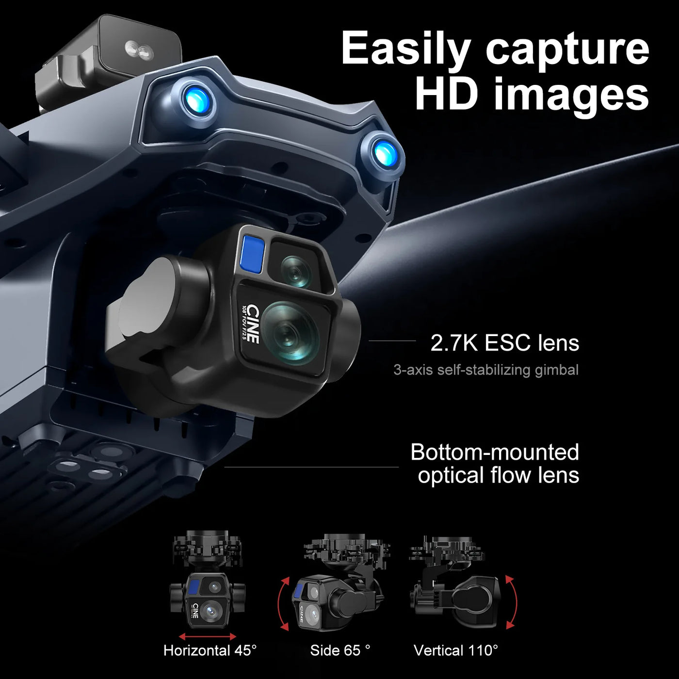 S819 Airdrop Drone with 2.7K GPS 5G Image Transmission 500g Load HD Aerial Photography RC Aircraft