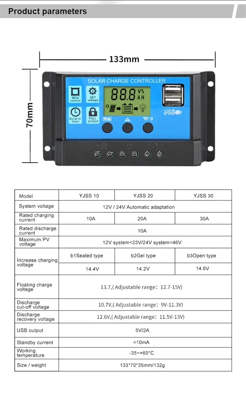 Outdoor Solar Panel 600W 12V Polycrystalline USB Power Portable Rechargeable Solar Cell Solar Generator for Home Lighting Camp