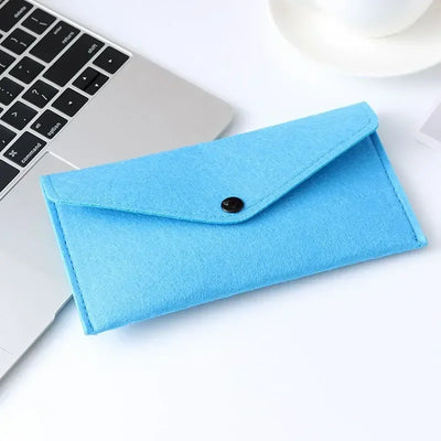 Felt Envelope Mobile Phone Bag Storage Pouch Wallet Credit Card Holder Business Change Purse Bag Thin Wallet Card Holde