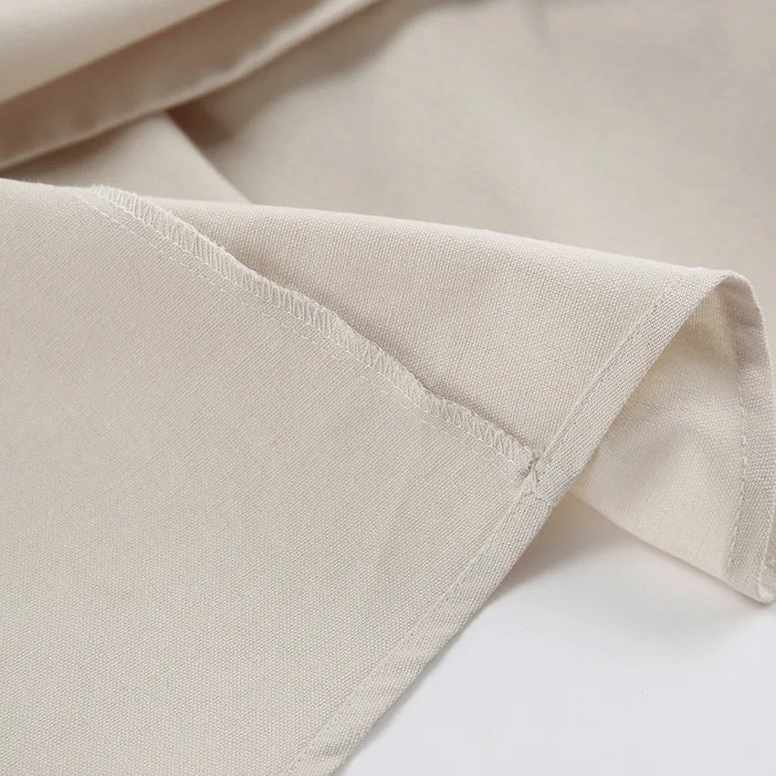 Retro Cotton Linen Women'S Summer Dress Sexy V-Neck Puff Sleeve Long Maxi Birthday Graduation Dresses Beach Sundress Robe Femmes