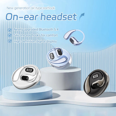 Wireless Earbuds, New 50H Bluetooth 5.4 Headphones Sport, HiFi Stereo Sound Wireless Earphones with Earhooks, IP7 Waterproof Ear