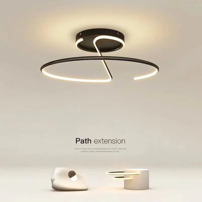 Living Room Lamp LED Chandeliers Indoor Lighting Light Fixture Kitchen Lustre Lamps White Chrome Lamp Fixture Home