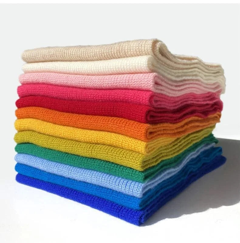 cashmere knitted scarves women or men kids children