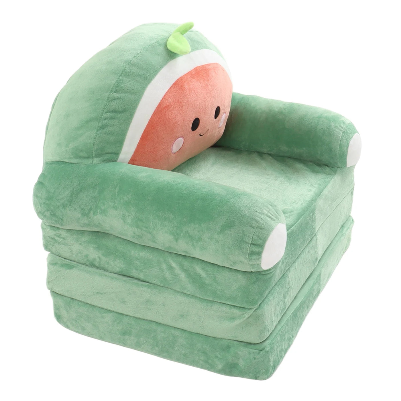 Kids Foldable Sofa Bed Cartoon Foldable Kids Sofa Soft Cute Shape 2 in 1 Wide Armrest Washable Humanize for Bedroom