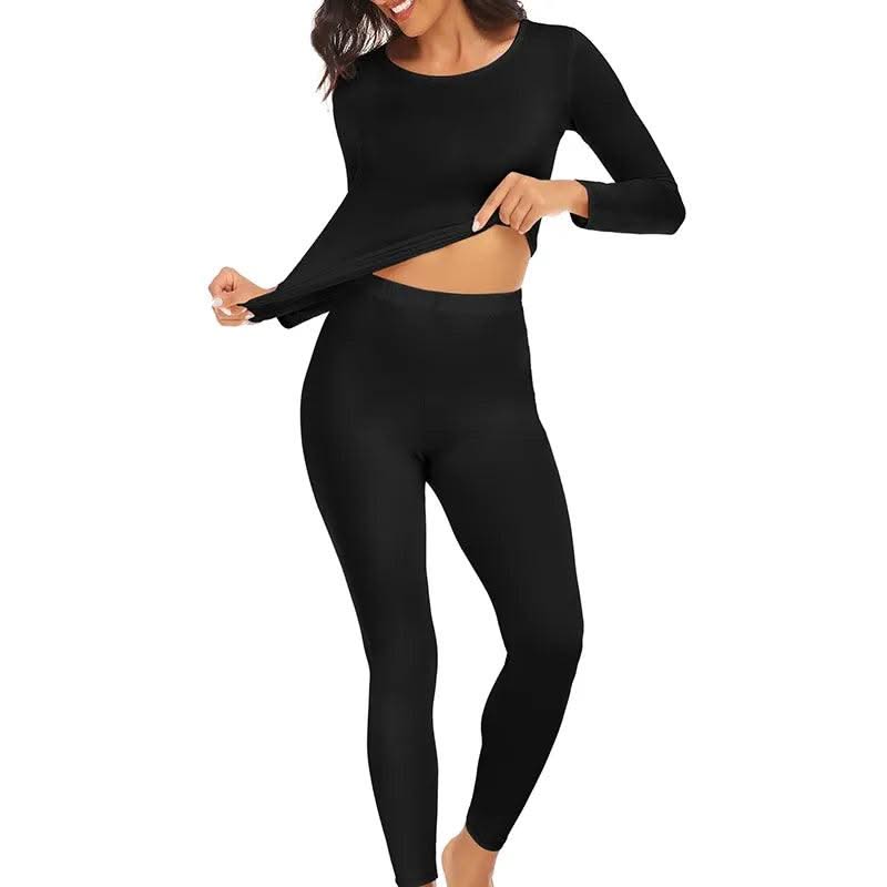 Thermal Underwear Women Autumn Winter Under Layer Clothes New Warm Pajamas Sets for Female 2 Pieces Long John Top Legging