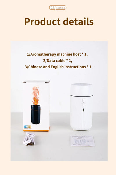 Car Aromatherapy Diffuser Humidifier with LED Light  Auto Air Purifier and Aroma Air Freshener for Car