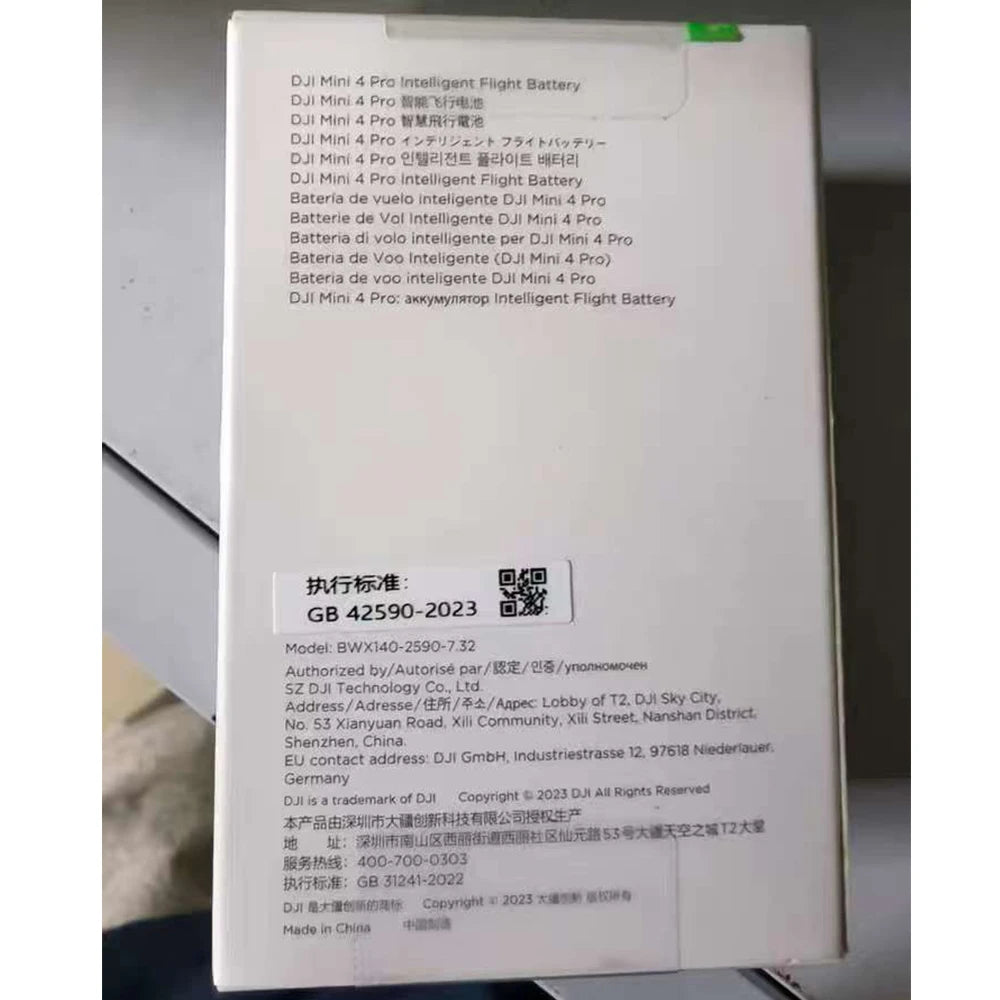 100% Original Unopened Intelligent Flight Battery For DJI Mini 4 Pro/Mini 3 Pro 2590mAh Drone Battery Accessories