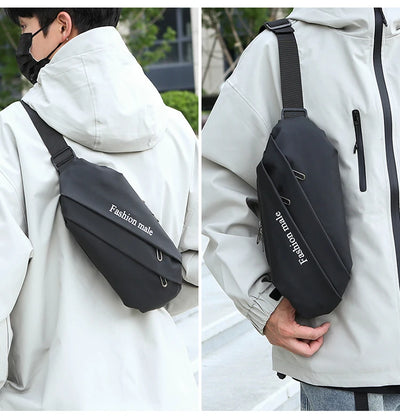 Men’s Fashion Crossbody Casual Bags Unisex Fashion Shoulder Bag Adjustable Strap Durable Daily Use Sling Bag