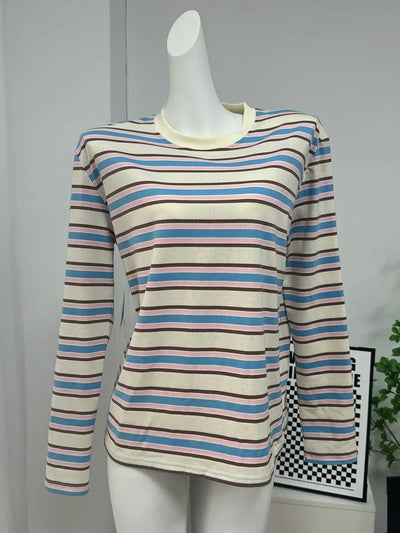 Hirsionsan Polo Neck T Shirt Women Soft Chic Tees 95% Cotton Jumper Clothes Loose Casual Pullover 2025 Summer New Crop Tops