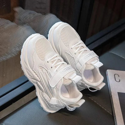 Children's Sports Shoes for Boys Girls Running Sneakers Air Mesh Fashion Classic Boys Casual Shoes Breathable White Blue Pink