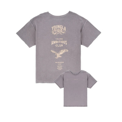 YA New style Oversized T-Shirt Fashion Trend Casual Men's Clothing Summer Loose Cotton Round Neck Print Plus Size Short Sleeves