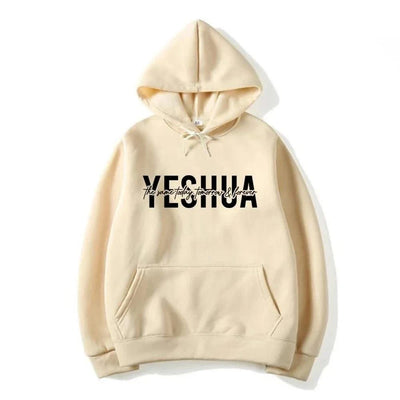 Yeshua - Women's Christian hooded sweatshirt religious hoodie with biblical scriptures gift of faith clothing of Jesus