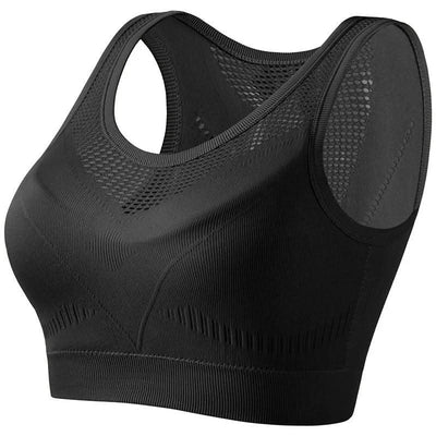 Sports For Women With Hollowed Out Beautiful Back, Yoga Vest, Fixed Chest Pad, Non Steel Ring Gathered Sports Bra