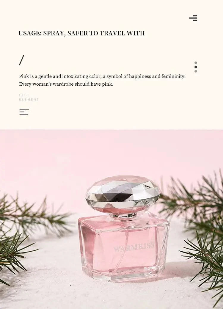 Luxury diamond women's perfume, spray flirting, long-lasting fresh floral and fruity fragrance, romantic and attractive birthday