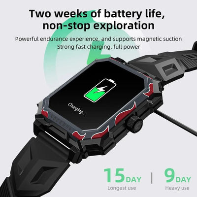 LOKMAT Ocean Max Sport Smart Watch New Flagship Waterproof Fitness Tracker BT Calls Smartwatches Heart Rate Blood Oxygon Monitor