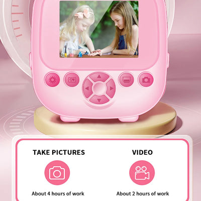 Children Digital Camera Instant Print Toys For Kids Thermal Print Camera HD 1080P Instant Photo Printing Camera Video Toys Gift