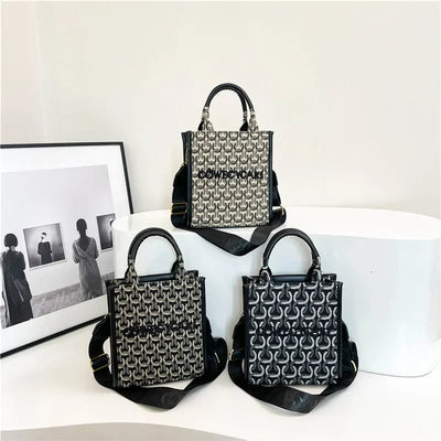 2025 Designer Sheet Music Bag for Women - Colorblock Crossbody Purse, Chic Shoulder & Handheld Tote with Adjustable Strap