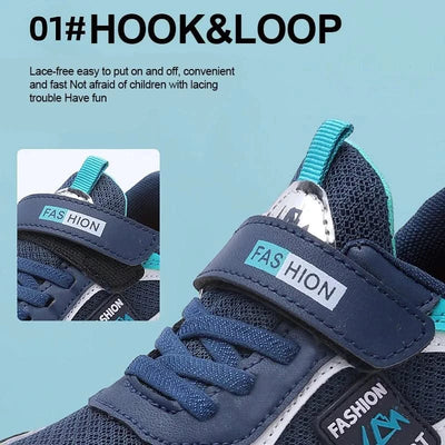 Children Casual Sports Shoes for Boys Breathable Summer Kids Hook&Loop Students Girls School Running Kids' Outdoor Sneakers