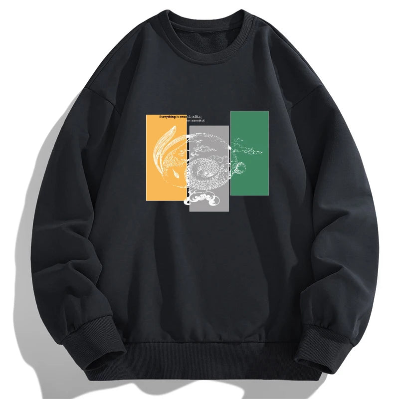 Oversized Tops Men Plus Size Autumn Pullovers Sweatshirts 6XL 7XL 110-180kg Man Round Neck Long Sleeve Printed Big Size Clothing