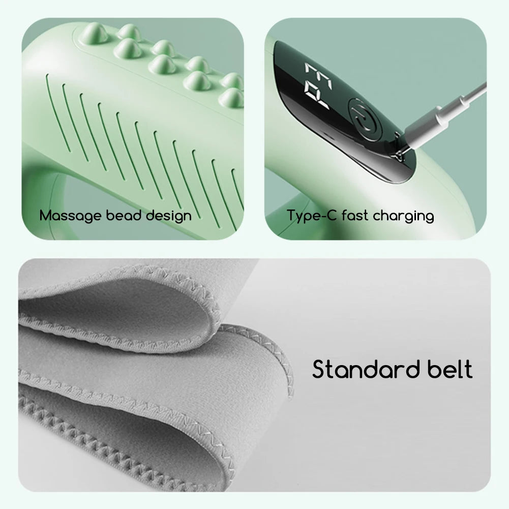 High-Intensity Fascia Rings Massager Cordless Mini With Belt Portable Deep Tissue Adjustables Vibration Massagers For Women