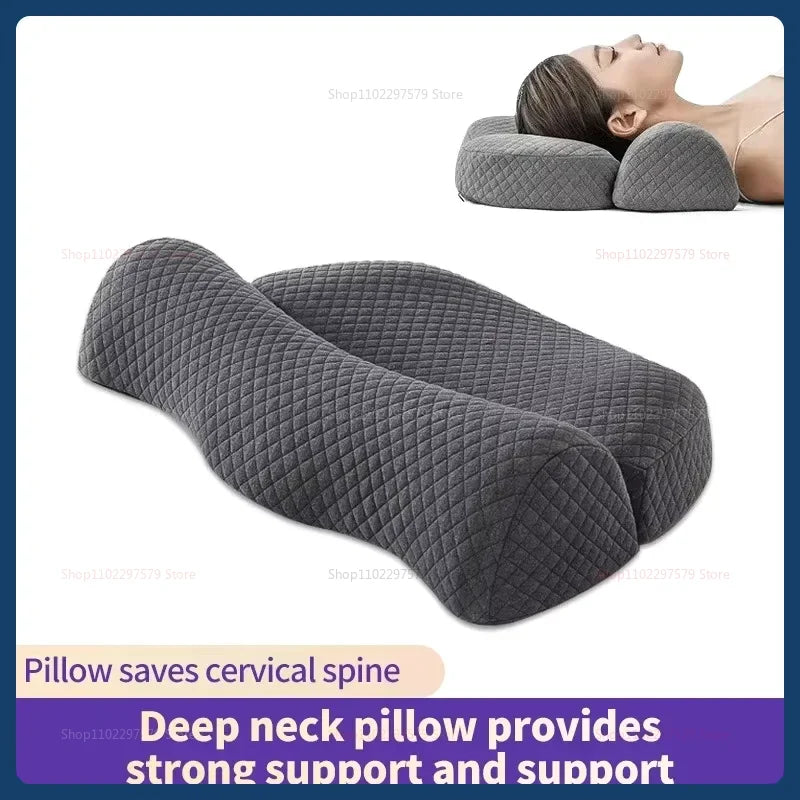 2025 Cervical Memory Foam Contour Pillow Bed Pillow for Side Sleepers Orthopedic Ergonomic Neck Support Sleeping Pillow for Bett