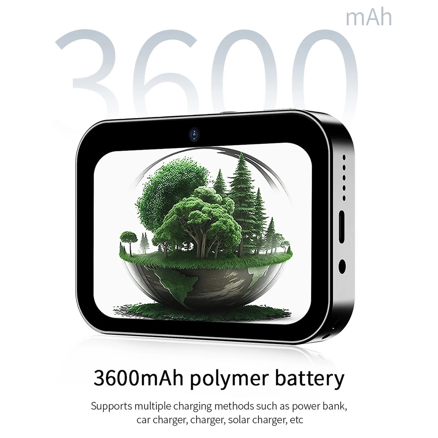 4K CCD Digital Camera 64MP Digital Video Camera 3 Lens 3In Touch Flash IR Night Vision Movie/Music Play Audio Recording Battery