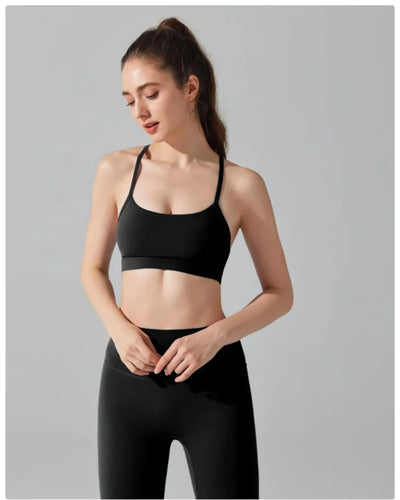 Women's Matching Activewear Set Sports Bra & High Waist Leggings 2-Piece Workout Outfit Gym Clothes for Yoga, Running & Fitness